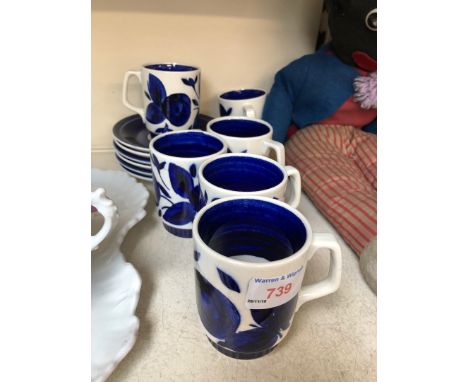Belgian Boch cups and saucers 