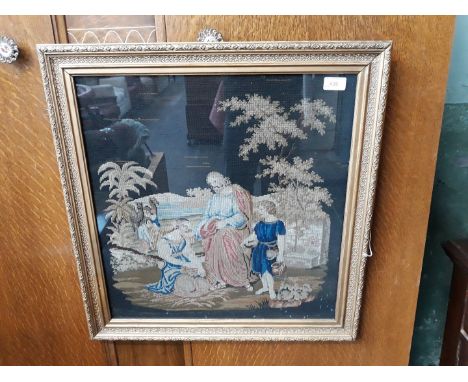 A religious tapestry. 