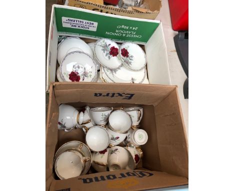 2 boxes of Royal Stafford bone china 