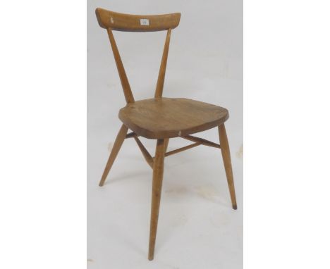 A mid 20th century Ercol elm and beech model 440 stacking chair, 76cm high Condition Report:Available upon request