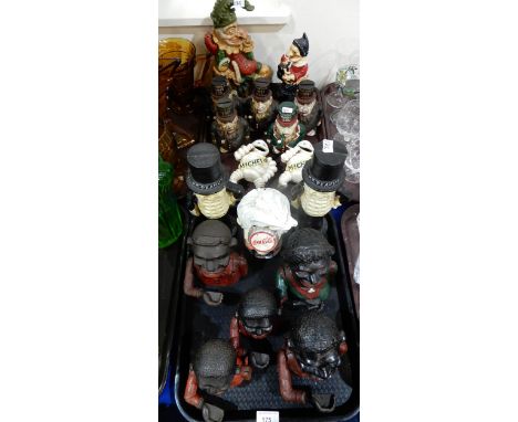 A&nbsp; collection of money banks including Little Joe, Dinah, Mr Peanut, Transvaal Money Box, Michelin and Coca Cola etc tog