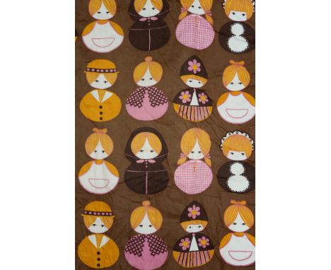 A group of 1980's curtains, a length of Smurf fabric etc Condition Report:We would recommend you view these items personally 