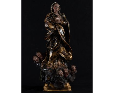 Brought to our saleroom by the current owner family mistakenly thinking that it was a Spanish colonial work, due to its exqui