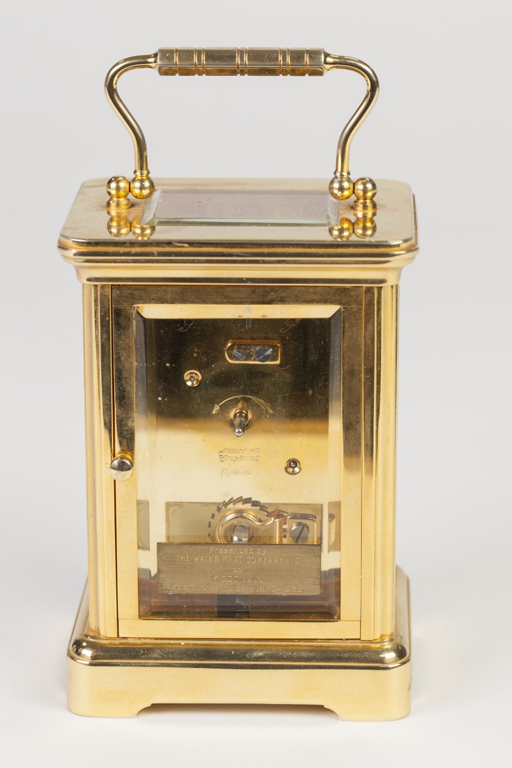 GARRARD AND CO., LONDON, TRADITIONAL CARRIAGE CLOCK with 11 jewel ...