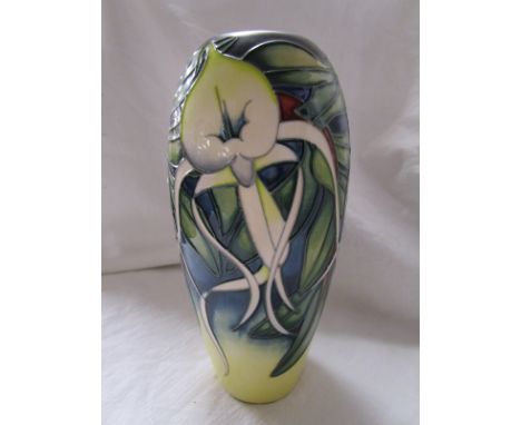 L/E Moorcroft vase - Orchid theme by Emma Bossons