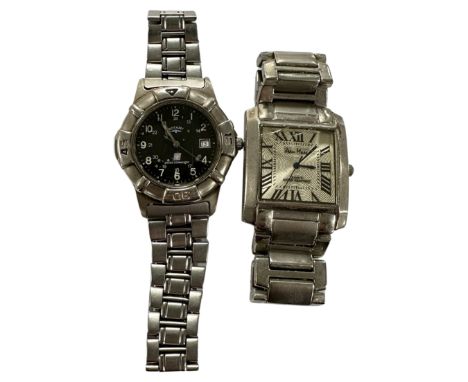 Two gent's wristwatches by Rotary and Jean Marc, on bracelet straps.