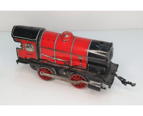 Vintage metal "Hornby steam train" by Meccano Ltd 