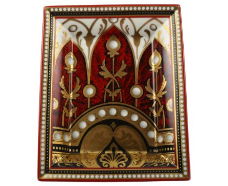 A Limoges porcelain 'Ornements Moyen-Age' Patek Philippe Vide-Poche, Collection 2006, 20 x 16cmNo chips cracks or restoration