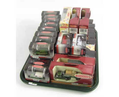 *A collection of Corgi trackside scale diecast models, including period vehicles (contents of one tray).