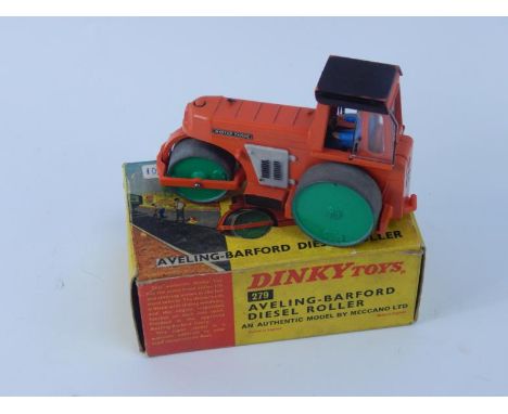 A Dinky Toys Aveling Barford Diesel Roller, model 279, original box.