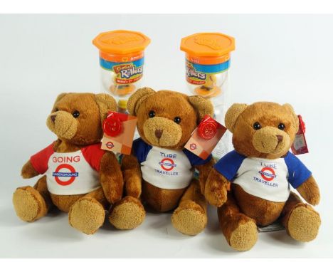 *Assorted blister pack toys, and Tourist ware teddy bears, predominantly London Underground, (1 box).