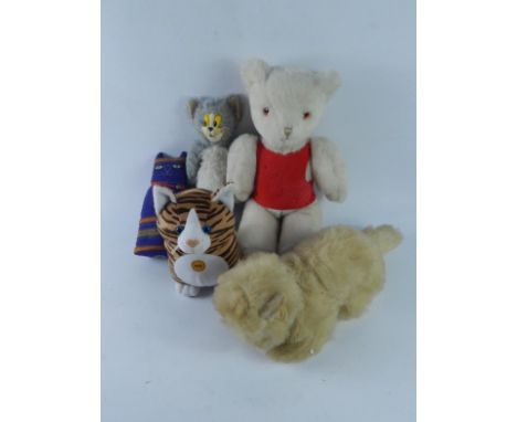 Modern soft toy animals, including Tom Cat, Russ Cats, Teddy Bears, etc.