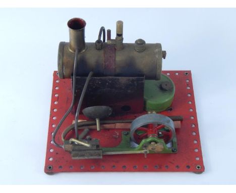 A Mamod style kit made steam engine, (AF).