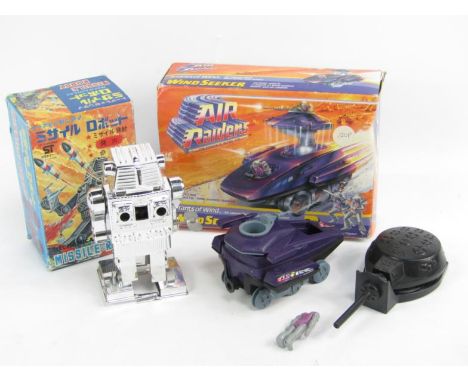 A Chinese mechanical missile robot, and Air Raiders Wind Seeker.