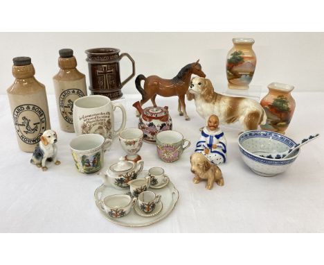 A collection of assorted vintage ceramics to include Sylvac, Noritake &amp; Holkham. Lot also includes Queen Victoria commemo