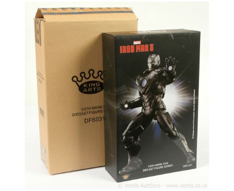 King Arts Marvel Iron Man 3 mark XVIII 1/9th scale diecast figure, DFS031, Near Mint to Mint, within Near Mint opened packagi