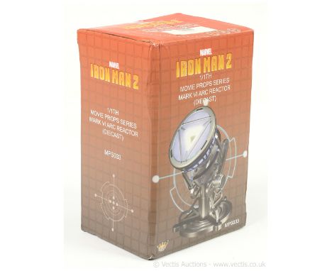 King Arts Marvel Iron Man 2 Movie Props Series Diecast 1/1 scale Mark VI Arc Reactor MPS033, Excellent to Near Mint, within G