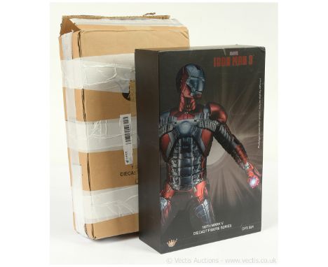 King Arts Marvel Iron Man 3 mark V 1/9th scale diecast figure, DFS024, Near Mint to Mint, within Excellent (dented corner) op