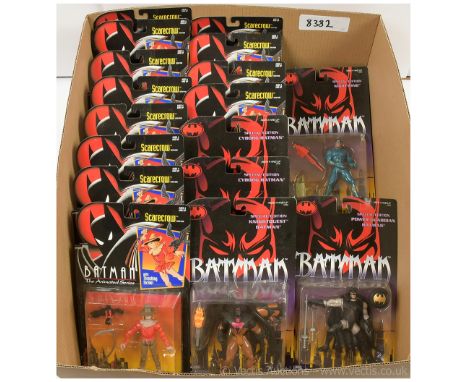 Kenner Batman action figures x eighteen, includes Batman The Animated Series Scarecrow x twelve, Special Edition Knightquest 