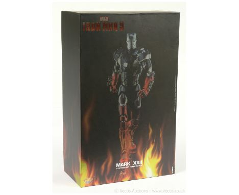 King Arts Marvel Iron Man 3 mark XXII 1/9th scale diecast figure, DFS040, Near Mint to Mint, Missing plastic tool bar only ot