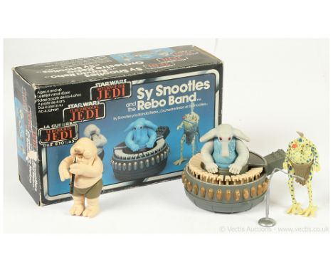 Palitoy Star Wars vintage Return of the Jedi Tri-Logo Sy Snootles and the Rebo Band, Excellent (missing one microphone stand)