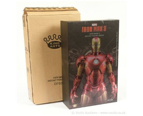 King Arts Marvel Iron Man 3 mark VI 1/9th scale diecast figure, DFS022, Near Mint to Mint, within Near Mint opened packaging,