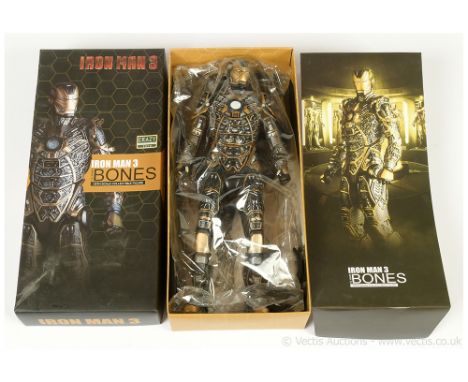 Crazy Toys Iron Man 3 Mark XLI Bones 1/6th scale collectable figure, Good Plus to Excellent, within Good opened packaging, in