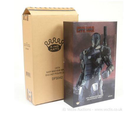 King Arts Marvel Captain America Civil War War Machine mark III 1/9th scale diecast figure, DFS042, Near Mint to Mint, within