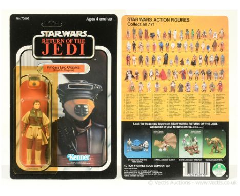 Kenner Star Wars vintage Return of the Jedi Princess Leia Boushh 3 3/4" figure, Mint, within Excellent (yellowed) bubble, upo