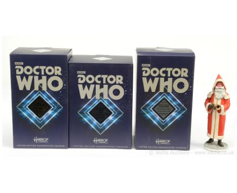 Robert Harrop Hand Painted Doctor Who Figurines x three includes Tenth Doctor, WHO19, Limited Edition number 85/250; Weeping 