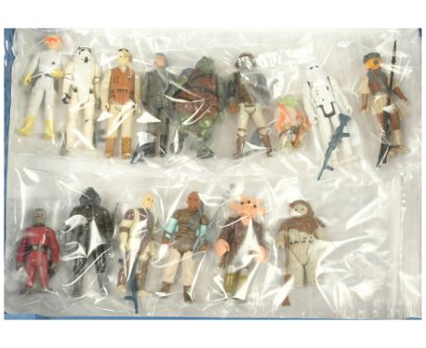 Kenner Star Wars vintage 3 3/4" figures x fifteen including Twin Pod Cloud Car Pilot, Imperial Stormtrooper, Rebel Soldier (H