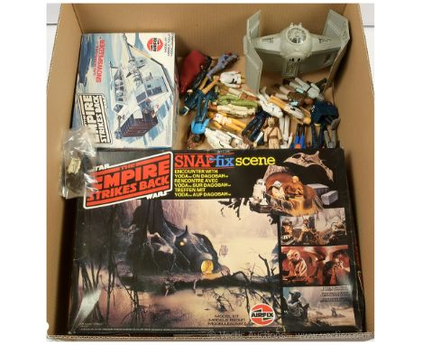 Star Wars Airfix Encounter with Yoda on Dagobah Model kit, Good unchecked for completeness, within Good opened box. Star Wars