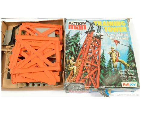 Palitoy vintage Action Man Training Tower, Good, unchecked for completeness, within Fair opened packaging.