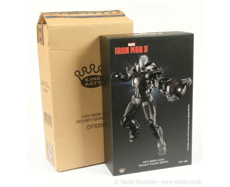 King Arts Marvel Iron Man 3 mark XXXIV 1/9th scale diecast figure, DFS056, Near Mint to Mint, within Near Mint opened packagi