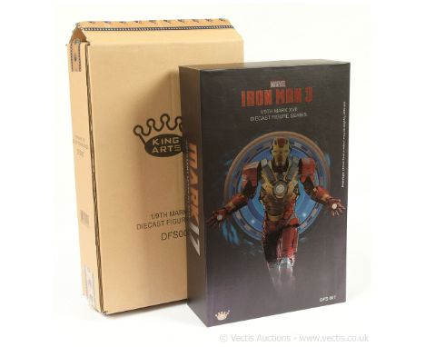 King Arts Marvel Iron Man 3 Artillery Level RT Suit mark XVII 1/9th scale diecast figure, DFS007, Near Mint to Mint, within N