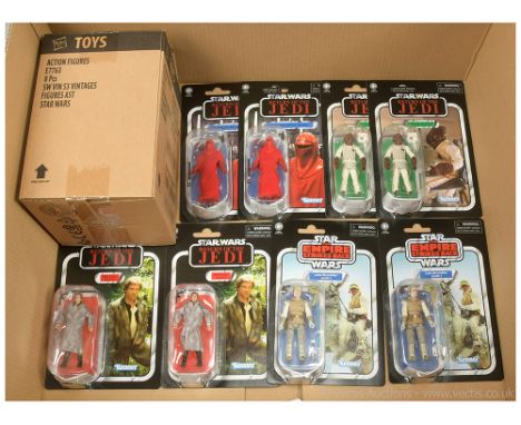 Hasbro Star Wars Vintage Collection 3 3/4" figures x eight including VC105 Emperor's Royal Guard x two, VC22 Admiral Ackbar x