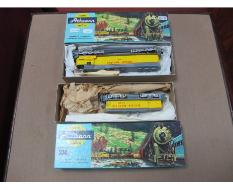Two Athearn 'HO Gauge Diesel Locomotives, boxed, playworn  - Union Pacific Bob Bo SSW.1500, R/No DS1870. Union Pacific Co Co 
