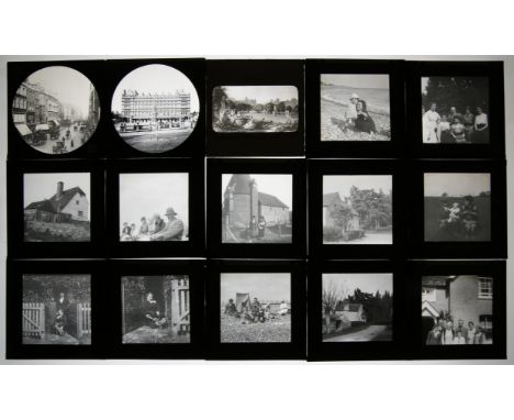 A large collection of magic lantern slides to include approximately 35 Tobacco and smoking related slides. Approximately 94 s