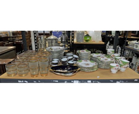 Paragon part tea set, Royal Worcester Evesham tableware, decorative china, glass and metalware 