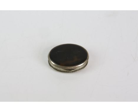 Late 19th century early 20th century Italian 800 grade silver and shell pocket snuff box