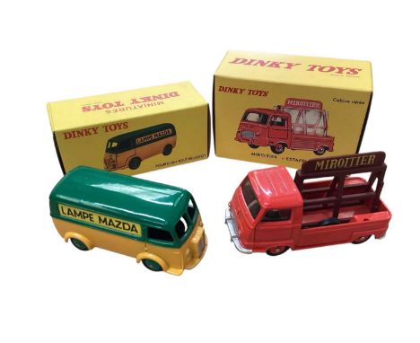 Atlas Editions Dinky Toys commercial vehicles including Miroitter Estafette Renault No.564, Ford Plateau Brasseur No. 25H, Fo
