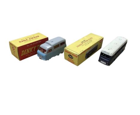 Dinky Toys B.O.A.C. Coach No.283, Atlas Bus No.295, Rayleigh Cycles Austin Van No.472, Loud Speaker Van No.492 &amp; Telephon