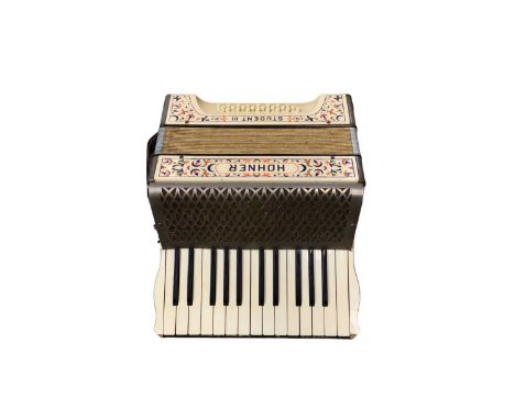 Hohner Student III piano accordion in box
