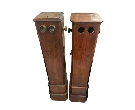 Impressive Victorian floor standing stereoscope viewers for restoration (2)The left viewer is approximately 121cm and the rig