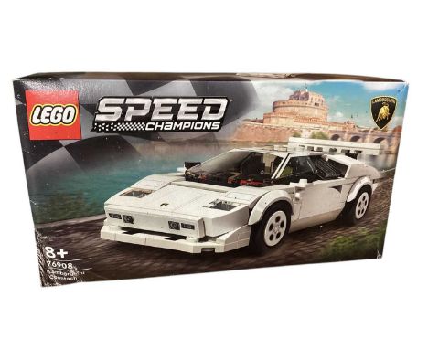 Lego City Speed Champions Lamborghini Countach 76908, Lego House 4000010 &amp; Lego City Camper Van 60283, all boxed (3)