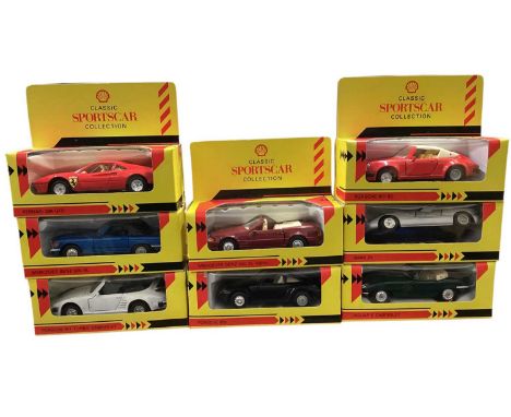 Matchbox Classic Vehicle Gift Sets, Shell Classic Sports Cars, Lledo &amp; Dinky, boxed (1 box)
