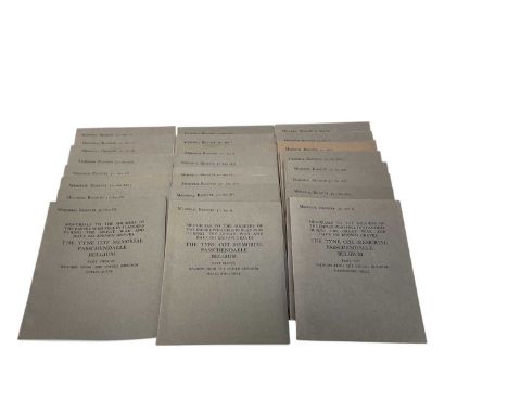 First World War Memorial Register 30, The Register of the Tyne Cot Memorial Passchendaele, 23 alphabetical volumes and introd