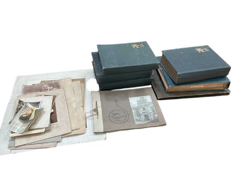 Large quantity of photographs in albums depicting travels in Europe and Asia in 1920/30s. Includes images of automobile meets