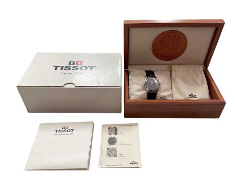 1990s Tissot Entrepreneur One chronometer wristwatch, with charcoal dial, applied arrow markers, subsidiary seconds and date 