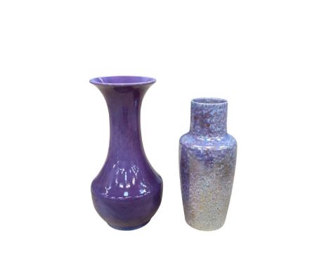 Two large Ruskin pottery vases, dated 1907 and 1926Both in very good condition with no chips or cracksLargest vase is 29cm an